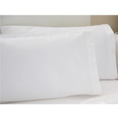 Belledorm 400TC Egyptian Cotton Sateen White Standard Housewife Pillowcase Belledorm 400TC Egyptian Cotton Sateen White Standard Housewife Pillowcase