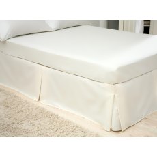 Belledorm 200TC Egyptian Cotton Ivory 41cm Deep Box Pleat Valance Belledorm 200TC Egyptian Cotton Ivory 41cm Deep Box Pleat Valance