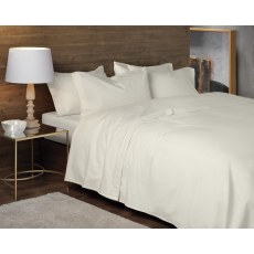 Design Port Premium Brushed Cotton Cream Fitted Sheet