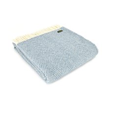Tweedmill Wool Beehive Throw Petrol