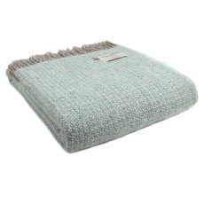 Tweedmill Wool Illusion Throw Spearmint Grey Tweedmill Wool Illusion Throw Spearmint Grey