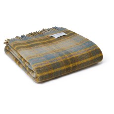 Tweedmill Wool Cottage Check Throw Mustard Tweedmill Wool Cottage Check Throw Mustard