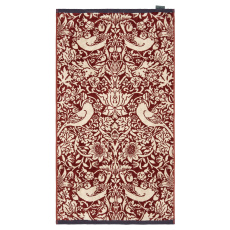 Morris & Co Strawberry Thief Red Towels Morris & Co Strawberry Thief Red Towels