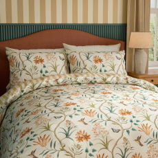 Sanderson Clementine Duvet Set in Ochre & Conch