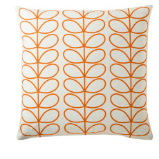 Orla Kiely Small Linear Stem Persimmon Feather Filled Cushion Orla Kiely Small Linear Stem Persimmon Feather Filled Cushion