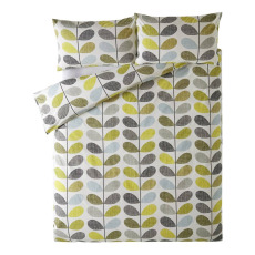 Orla Kiely Scribble Stem Duck Egg Duvet Cover