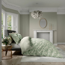 V&A Daffodil Dreams Green Duvet Set King V&A Daffodil Dreams Green Duvet Set King