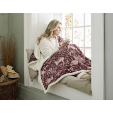 Deyongs Woodland Folk Heated Sherpa Throw Deyongs Woodland Folk Heated Sherpa Throw