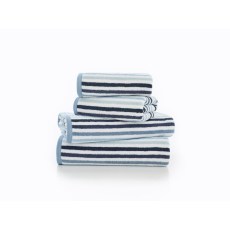 Deyongs Bliss Linear Stripe Towels in Blue