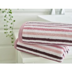 Deyongs Bliss Linear Stripe Towels in Pink