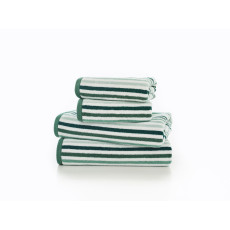 Deyongs Bliss Linear Stripe Towels in Green