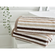 Deyongs Bliss Linear Stripe Towels in Natural