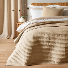 Bianca Quilted Lines Natural Bedspread Bianca Quilted Lines Natural Bedspread