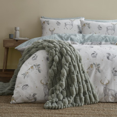 Bianca Carved Faux Fur Sage Throw Bianca Carved Faux Fur Sage Throw