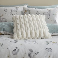Bianca Carved Faux Fur Cream Cushion Bianca Carved Faux Fur Cream Cushion