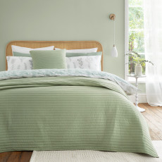 Bianca Quilted Lines Sage Bedspread Bianca Quilted Lines Sage Bedspread
