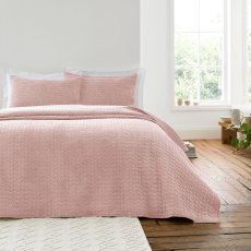 Bianca Attica Velvet Bedspread in Pink Bianca Attica Velvet Bedspread in Pink
