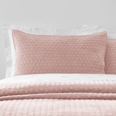 Bianca Attica Velvet Pillowsham Pair in Pink Bianca Attica Velvet Pillowsham Pair in Pink