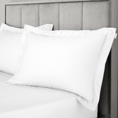 Bianca 400 Thread Count Cotton Sateen Oxford Pillow Case Pair in White