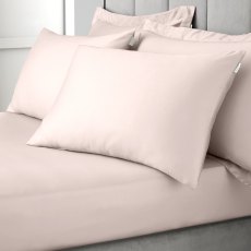 Bianca 400 Thread Count Cotton Sateen Standard Pillow Case Pair in Blush Bianca 400 Thread Count Cotton Sateen Standard Pillow Case Pair in Blush