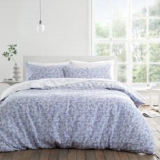 Bianca Shadow Leaves Blue Duvet Set