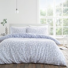 Bianca Shadow Leaves Blue Duvet Set