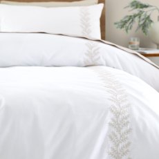 Bianca Embroidery Leaf Natural Duvet Set Bianca Embroidery Leaf Natural Duvet Set