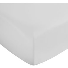 Bianca 400 Thread Count Cotton Sateen Fitted Sheet in White