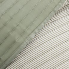 Catherine Lansfield Stripe Bedspread Green Catherine Lansfield Stripe Bedspread Green