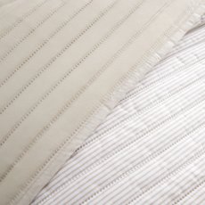 Catherine Lansfield Stripe Bedspread Natural Catherine Lansfield Stripe Bedspread Natural