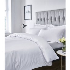 Catherine Lansfield 300TC Satin Stripe White Duvet Set Catherine Lansfield 300TC Satin Stripe White Duvet Set