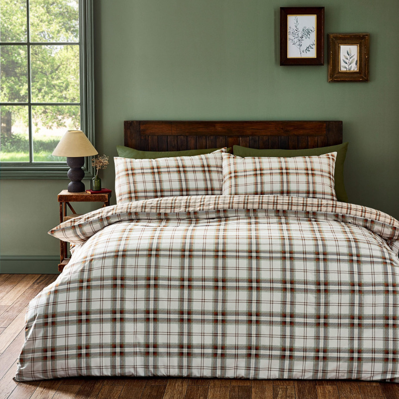 Catherine Lansfield Catherine Lansfield Kelso Burnt Orange Duvet Set