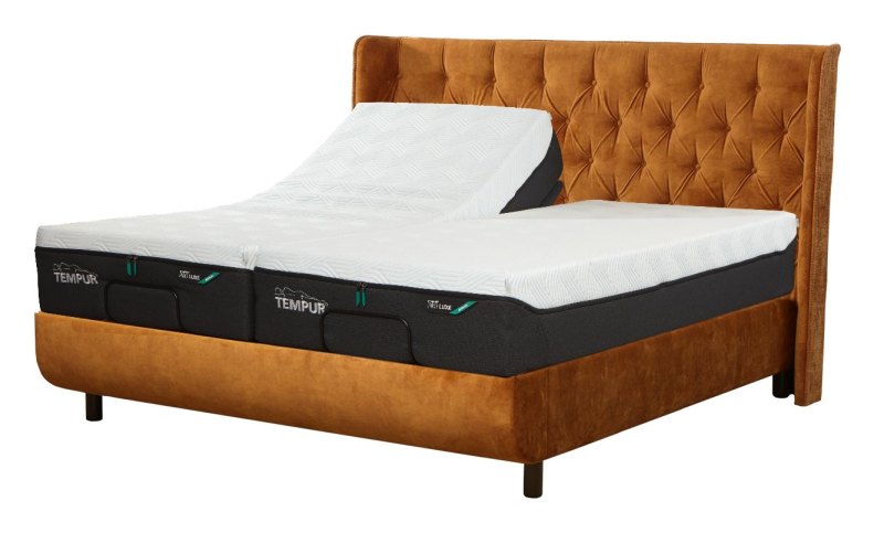 Tempur Tempur Arc Adjustable Bed Base with Luxury Headboard