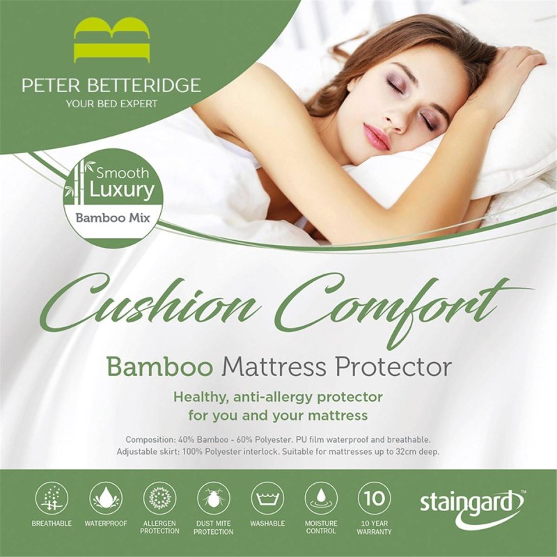 Peter Betteridge Collection Peter Betteridge Cushion Comfort Bamboo Mattress Protector