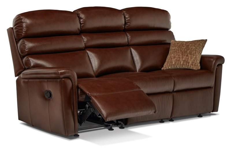 Sherborne Sherborne Comfi-Sit 3-Seater Manual Reclining Settee In Leather