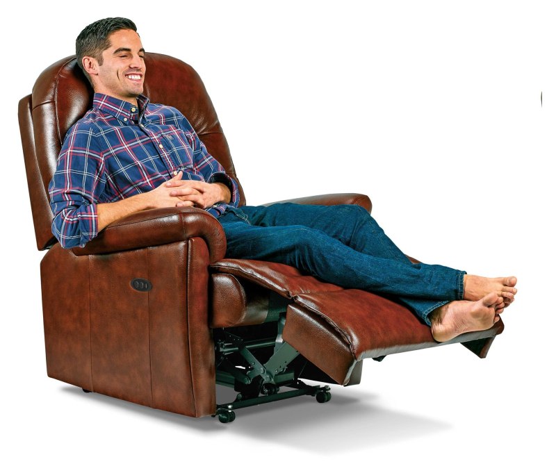 Sherborne Sherborne Keswick Powered Reclining Chair In Leather
