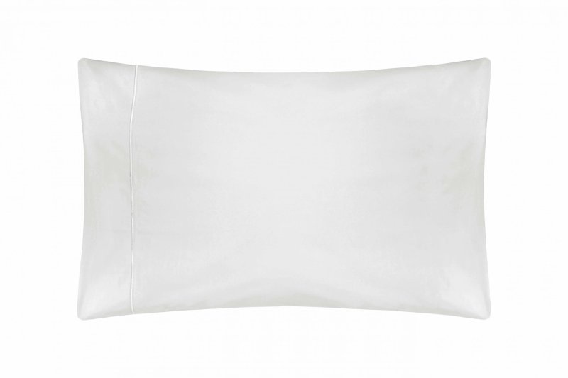 Belledorm Belledorm 1000TC Egyptian Cotton Sateen White Plain Hem Pillowcase
