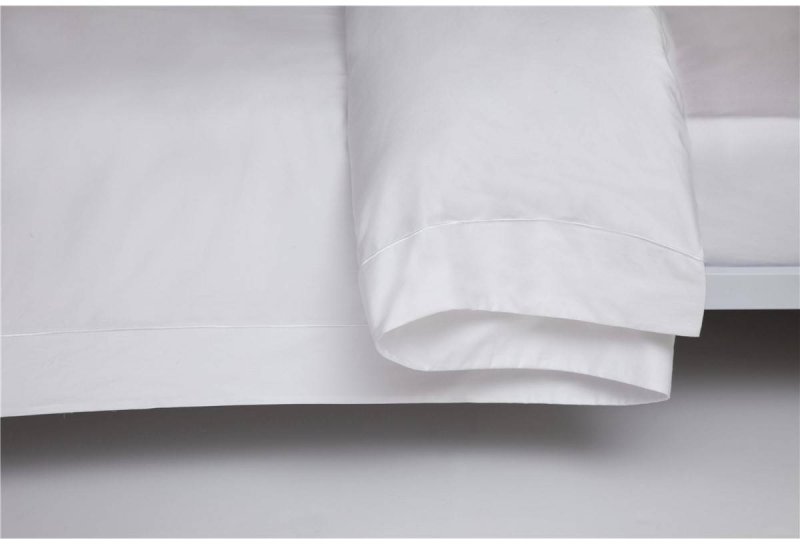 Belledorm Belledorm 400TC Egyptian Cotton Sateen White Duvet Cover With Oxford Border