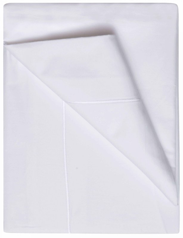 Belledorm Belledorm 1000TC Egyptian Cotton Sateen King White Flat Sheet