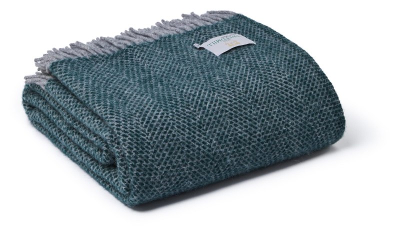 Tweedmill Tweedmill Wool Extra Large Beehive Emerald and Grey