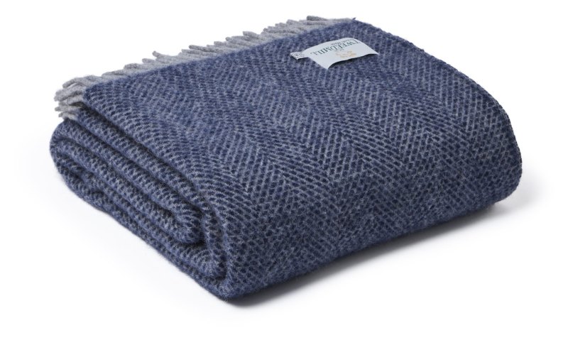 Tweedmill Tweedmill Wool Extra Large Beehive Navy and Grey