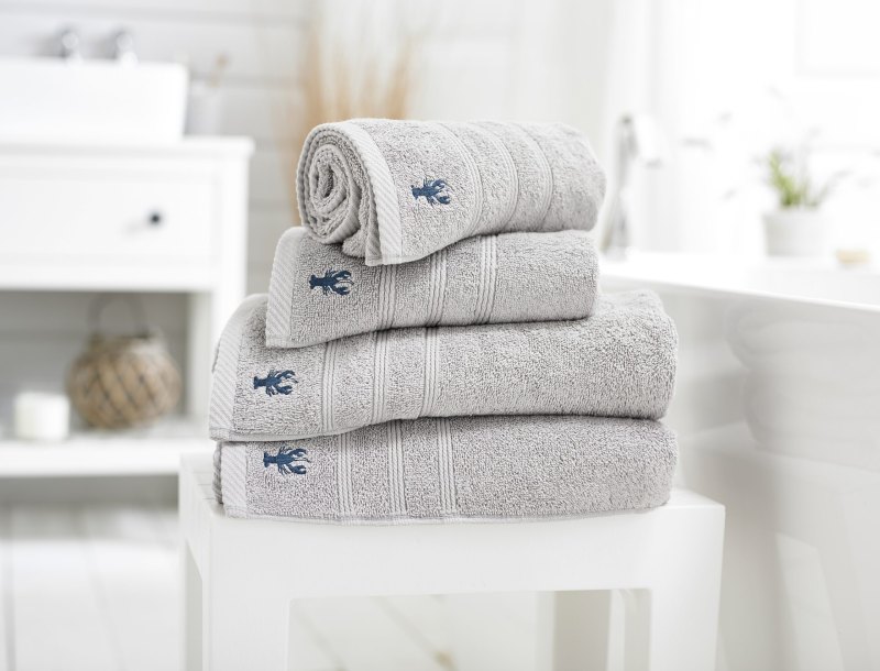 Lobster Creek Lobster Creek Kaleidoscope Silver Towel Collection
