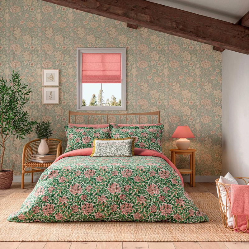 Morris & Co Morris & Co Honeysuckle Duvet Set Double