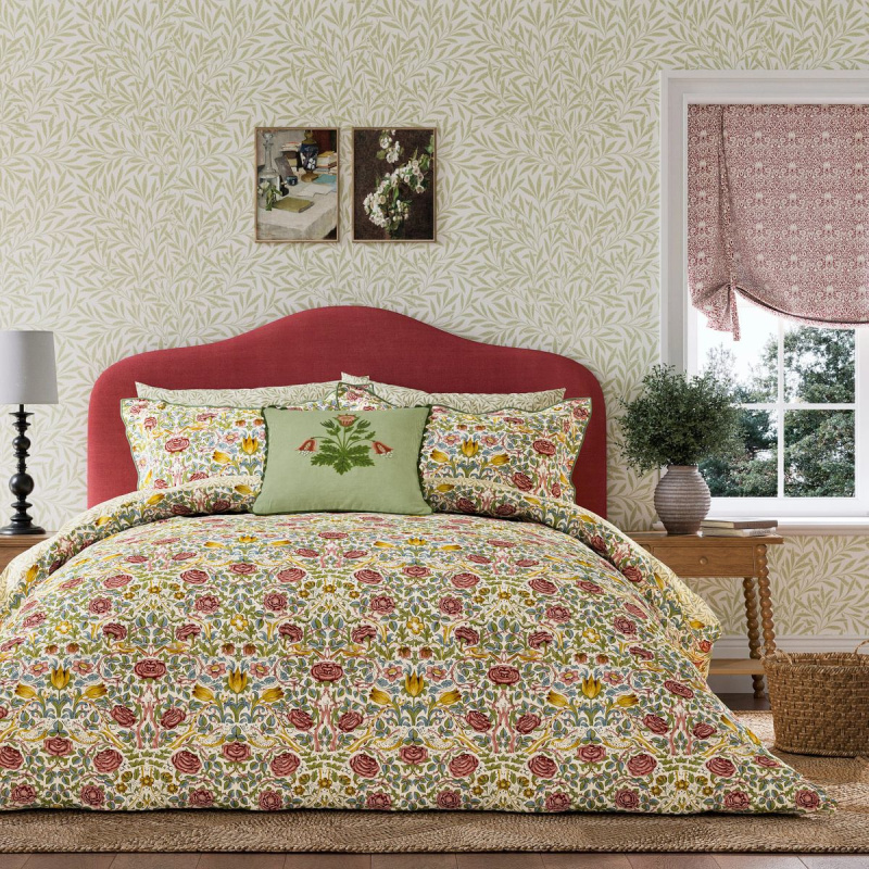 Morris & Co Morris Co X Emery Walker Rose Duvet Set Superking