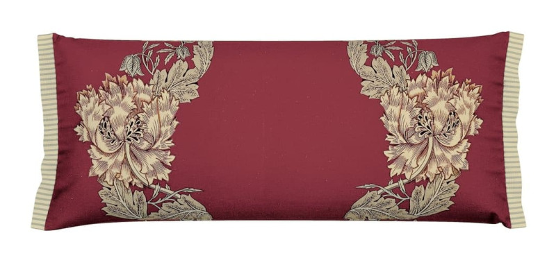 Morris & Co Morris & Co Honeysuckle Tulip Cushion Red