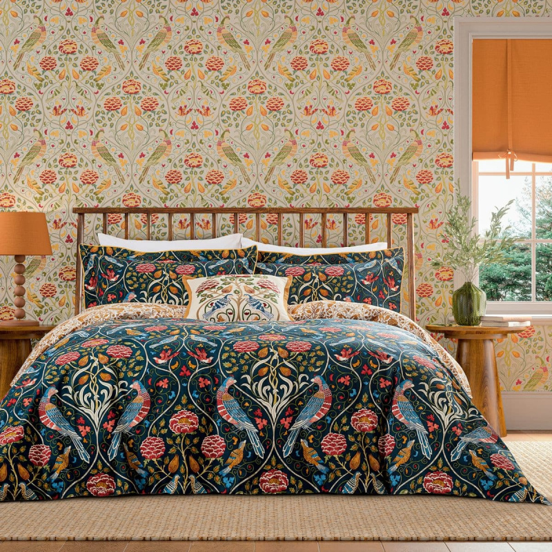 Morris & Co Morris & Co Seasons By May Duvet Set in Indigo