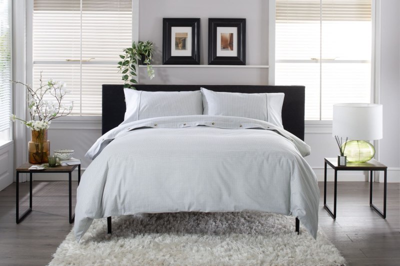 The Lyndon Company The Lyndon Company Gingham Green Duvet Set