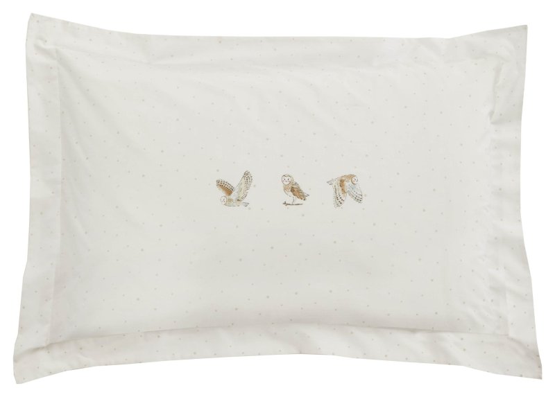 Sophie Allport Sophie Allport Snowy Owls Oxford Pillowcase Pair