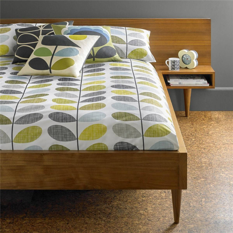 Orla Kiely Orla Kiely Scribble Stem Duck Egg Duvet Cover