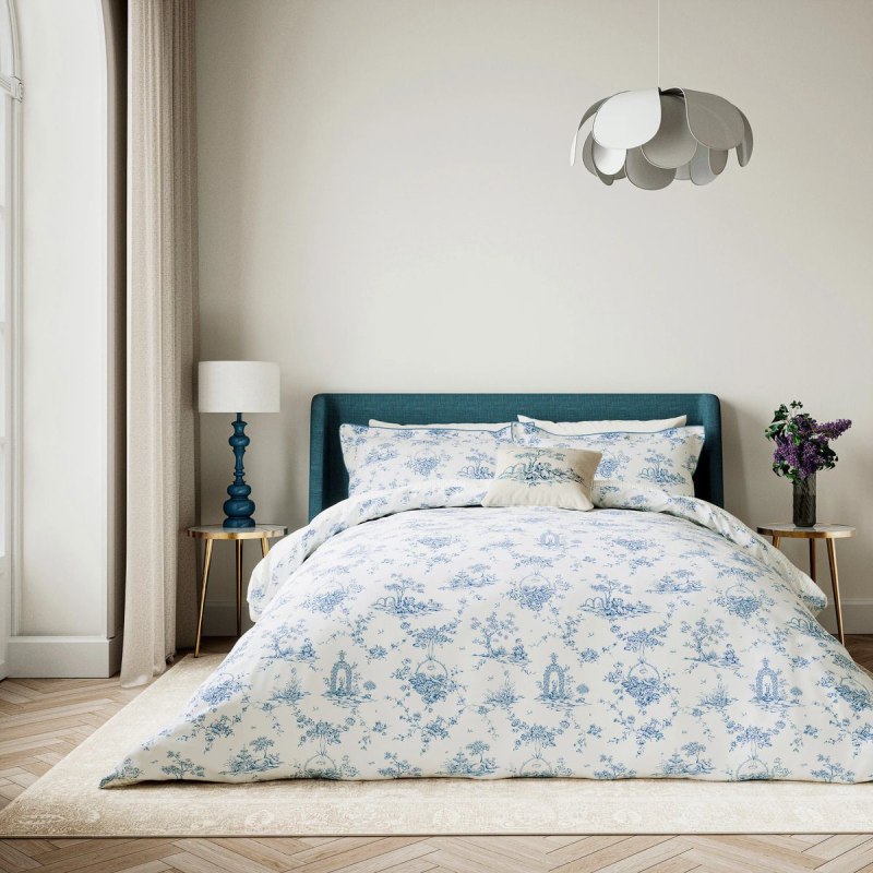 V&A V&A Garden Of Love Blue Duvet Set King